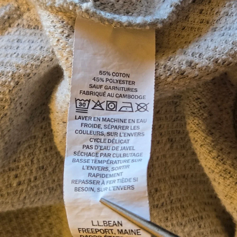 L.L. Bean Men's XXXL TALL Heritage Marled Fleece‎ Pullover Sweater